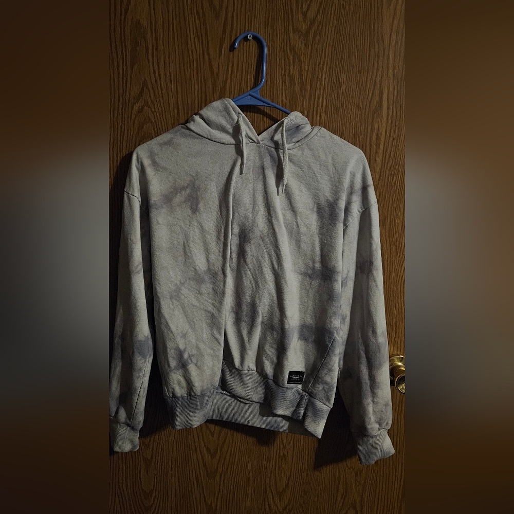 Silver Jeans Gray Tie-Dye Hoodie